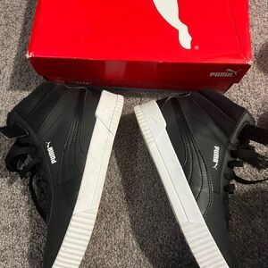 Puma Black High-Top Sneakers
